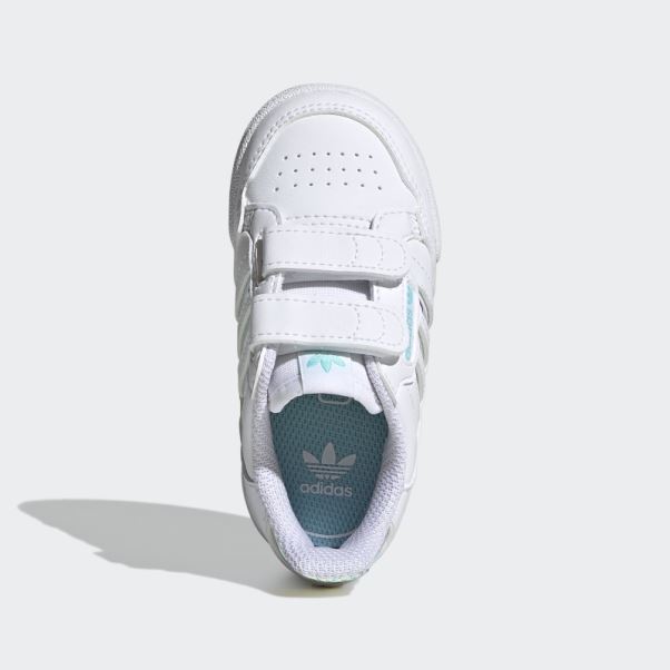 Chaussures Adidas Continental 80 Stripes Blanches