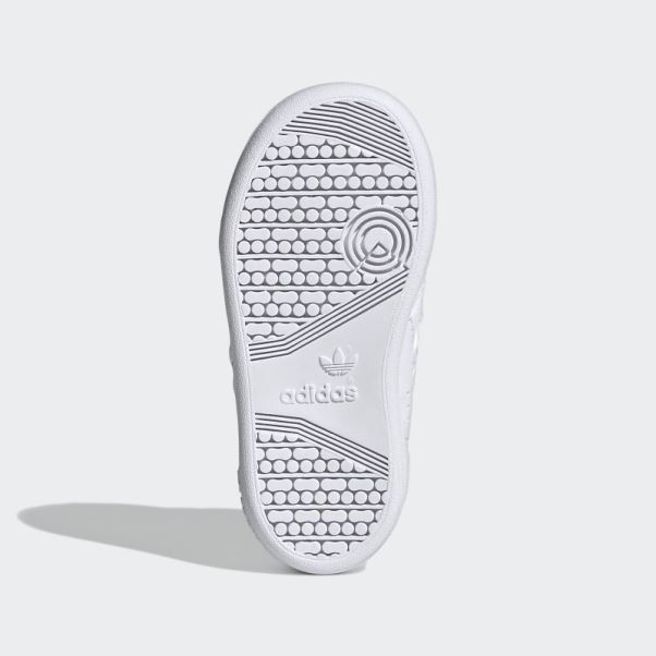 Chaussures Adidas Continental 80 Stripes Blanches
