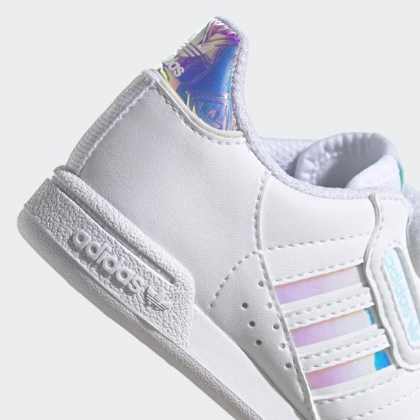 Chaussures Adidas Continental 80 Stripes Blanches