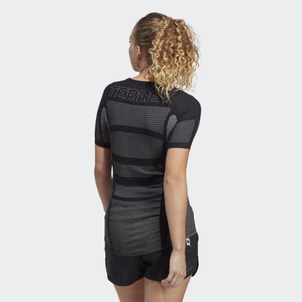 T-shirt à Manches Courtes Adidas Terrex Drynamo Noir