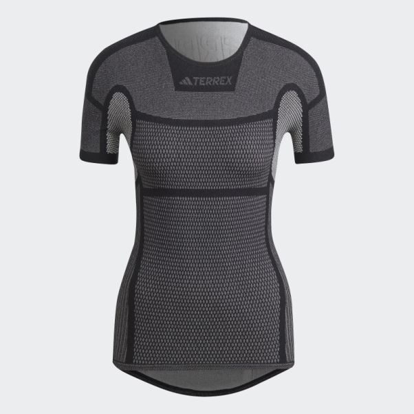 T-shirt à Manches Courtes Adidas Terrex Drynamo Noir