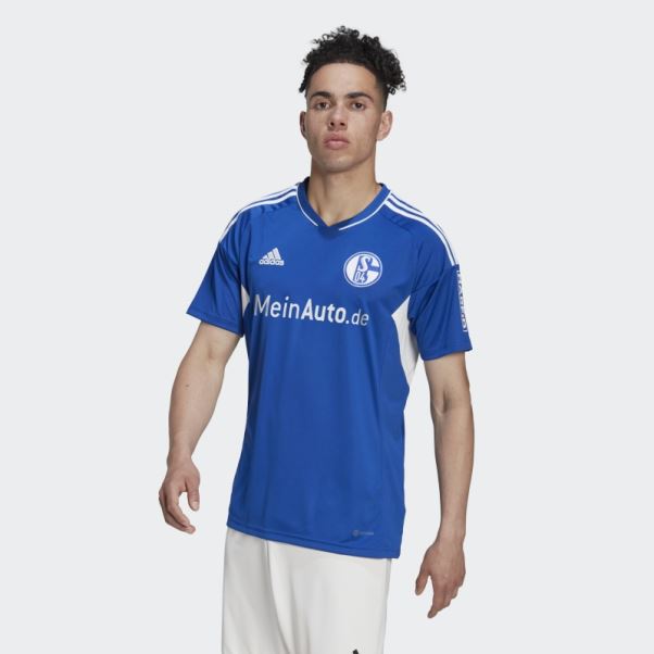 Maillot Domicile Adidas Fc Schalke 04 22/23 Bleu Royal