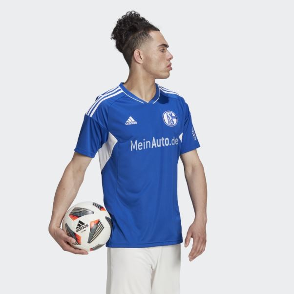 Maillot Domicile Adidas Fc Schalke 04 22/23 Bleu Royal