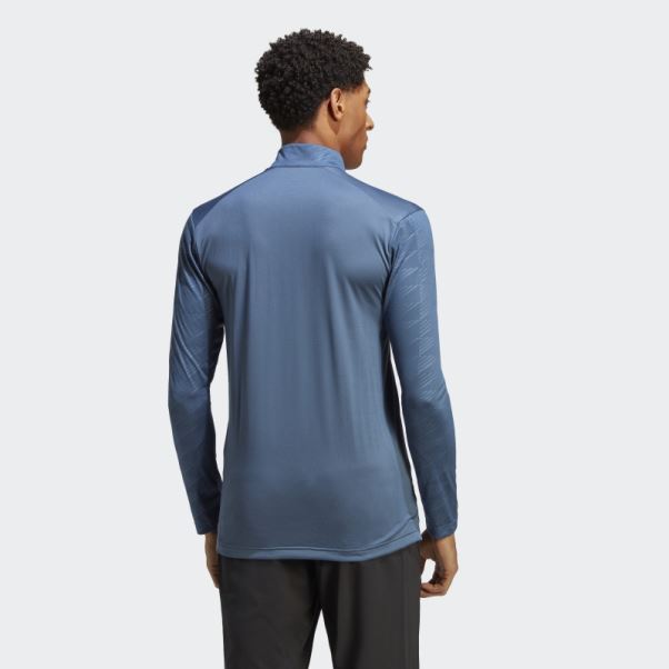 T-shirt à Demi-zip à Manches Longues Steel Terrex Multi Adidas