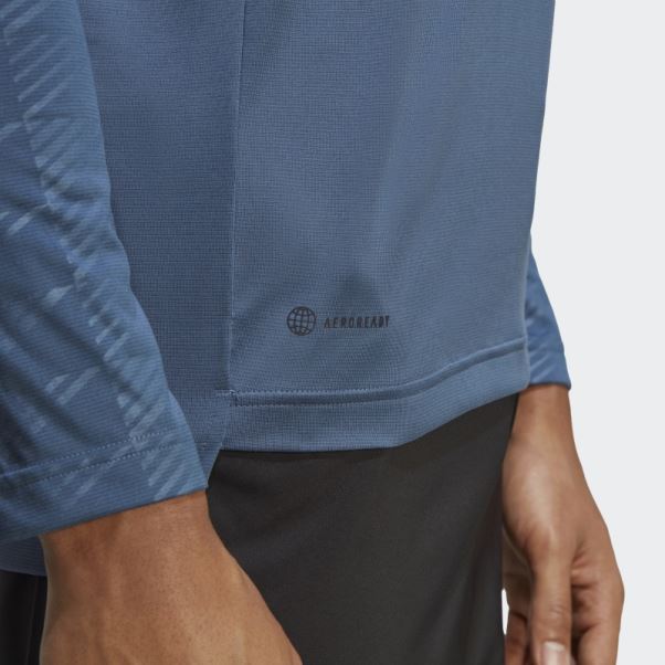 T-shirt à Demi-zip à Manches Longues Steel Terrex Multi Adidas