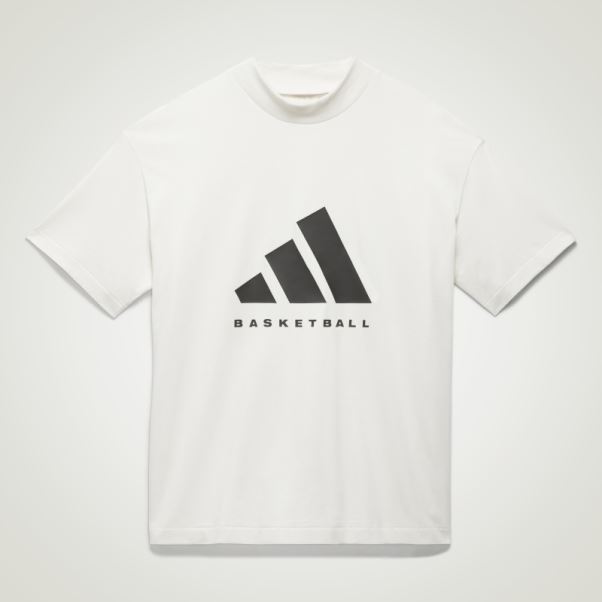 Tee Shirt Basket Adidas Blanc