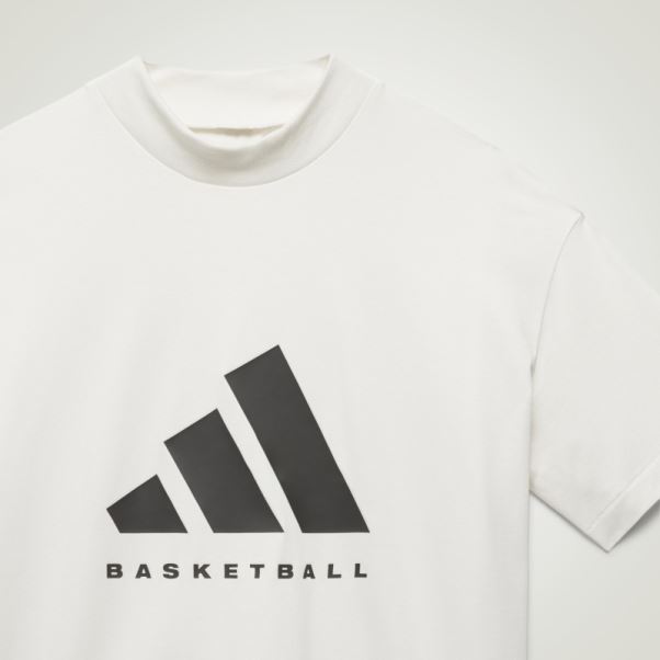 Tee Shirt Basket Adidas Blanc