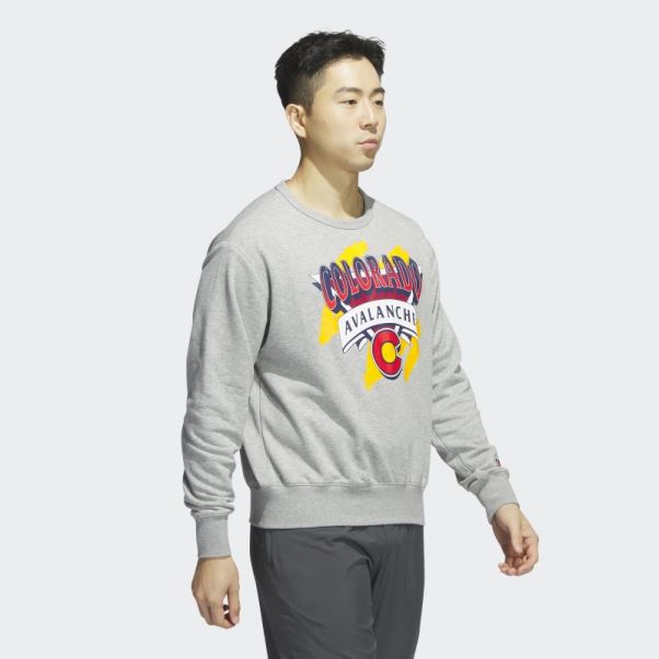 Sweat Ras Du Cou Vintage Avalanche Gris Moyen Adidas
