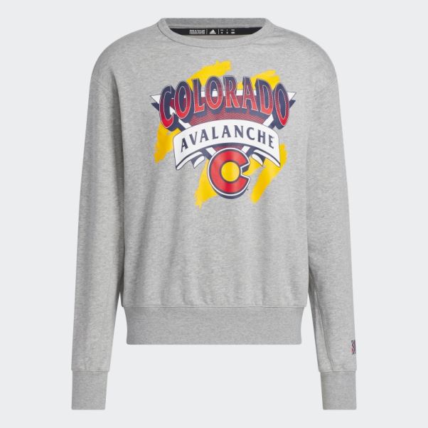 Sweat Ras Du Cou Vintage Avalanche Gris Moyen Adidas