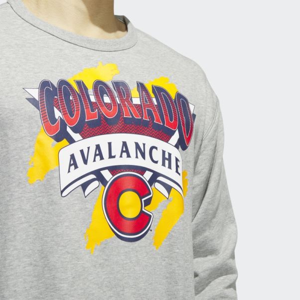 Sweat Ras Du Cou Vintage Avalanche Gris Moyen Adidas