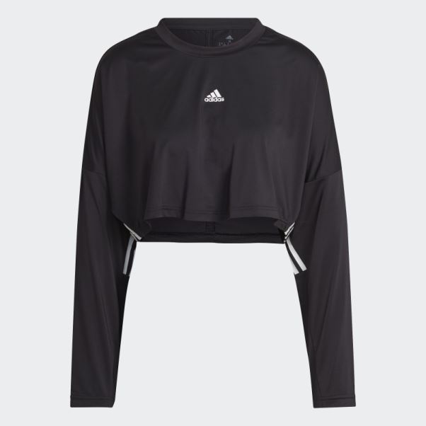 Sweat Oversize Léger à 3 Bandes Coupe Hyperglam Adidas Noir