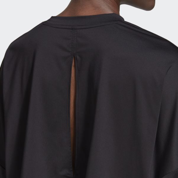 Sweat Oversize Léger à 3 Bandes Coupe Hyperglam Adidas Noir