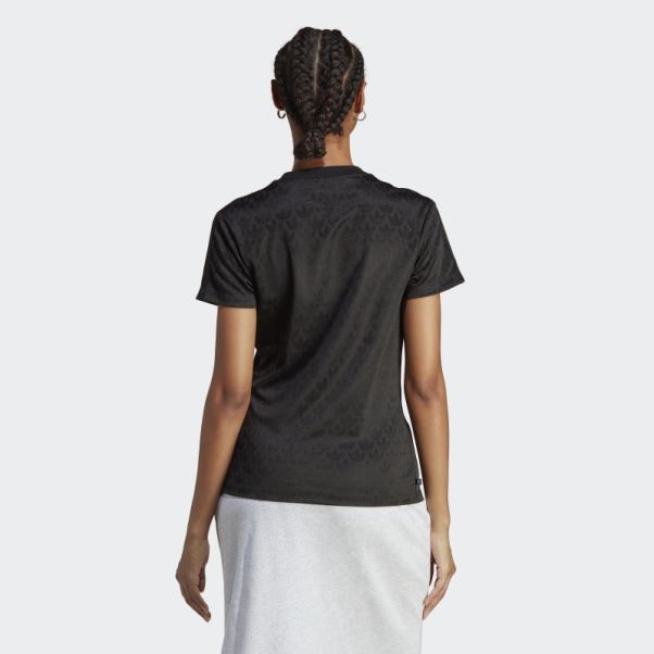 Tee Shirt Adidas Logo Noir