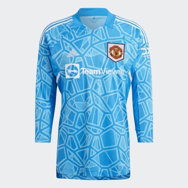 Maillot De Gardien Domicile Adidas Manchester United 22/23 Bleu Rush