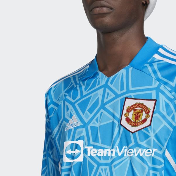 Maillot De Gardien Domicile Adidas Manchester United 22/23 Bleu Rush