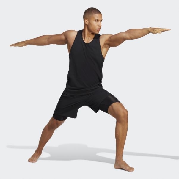 Adidas Short De Yoga Training 2 En 1 Noir