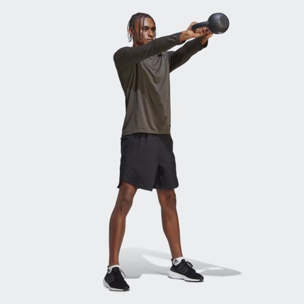 T-shirt à Manches Longues Adidas Olive Best Of Adi Training