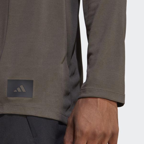 T-shirt à Manches Longues Adidas Olive Best Of Adi Training