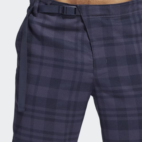 Short Adidas Adicross à Carreaux 8,5 Pouces Bleu Trace