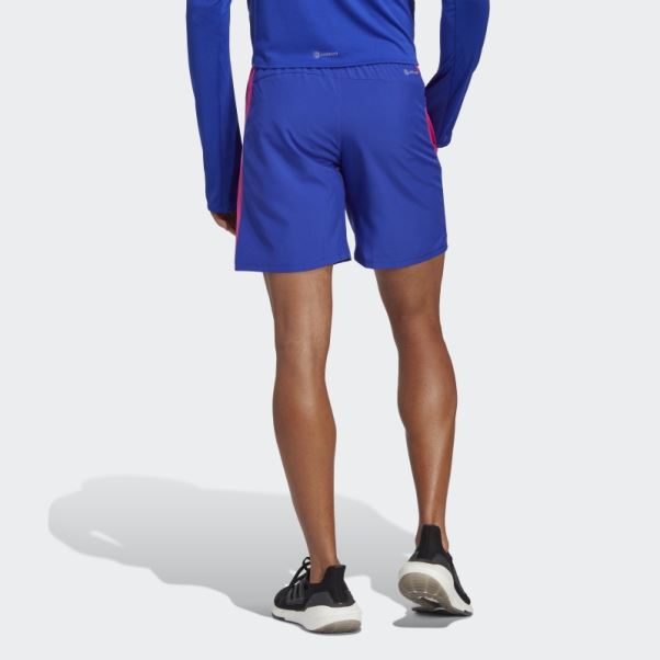 Adidas Possède Le Short De Course Bleu