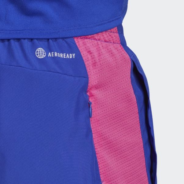 Adidas Possède Le Short De Course Bleu