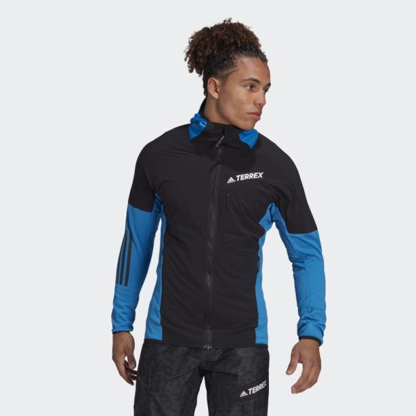 Veste à Capuche Techrock Flooce Wind Bleu Choc Adidas