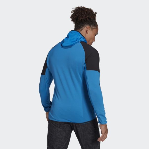 Veste à Capuche Techrock Flooce Wind Bleu Choc Adidas