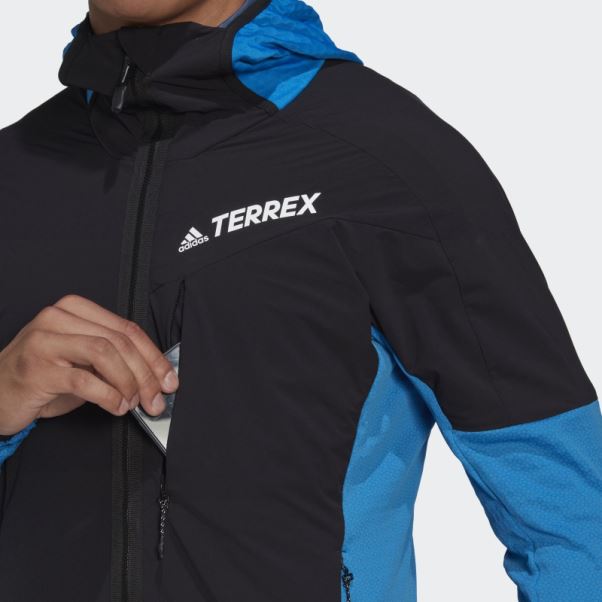 Veste à Capuche Techrock Flooce Wind Bleu Choc Adidas